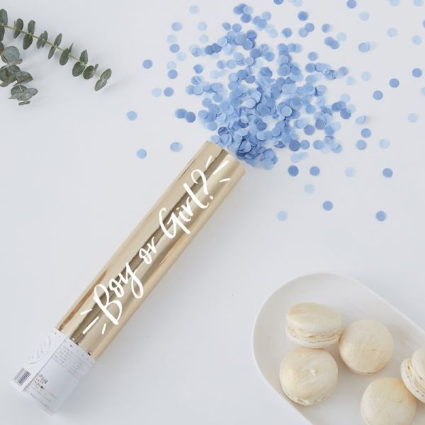 Confetti Kanone Baby blau
