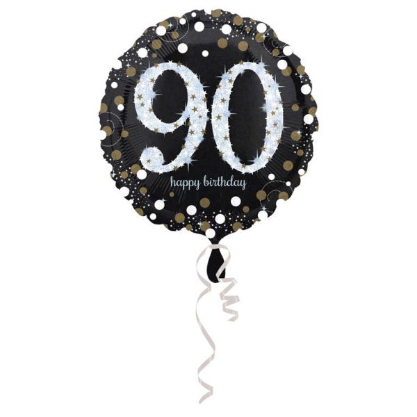 Sparkling Birthday 90 Folienballon 43 cm