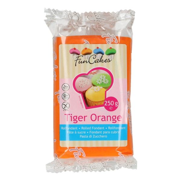 Rollfondant Tiger Orange 250 g