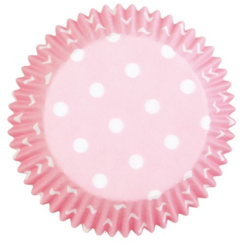 Wilton Muffin Förmchen Hellrosa gepunktet