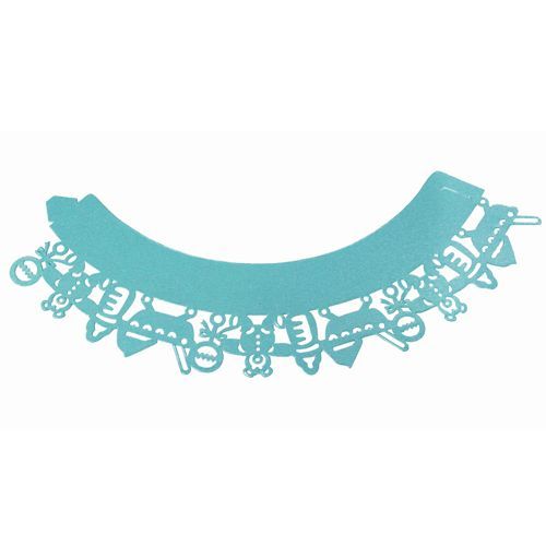Cupcake Wrapper Baby Blue