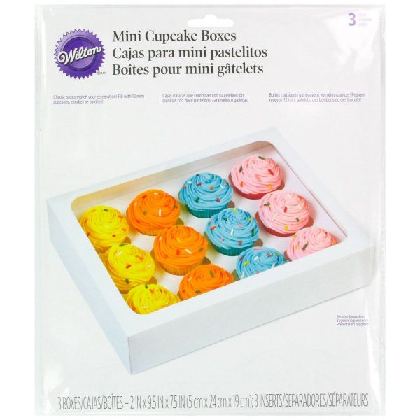 Mini Cupcake Box 3-er
