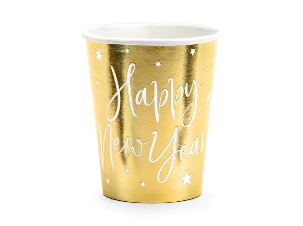 Happy New Year Pappbecher