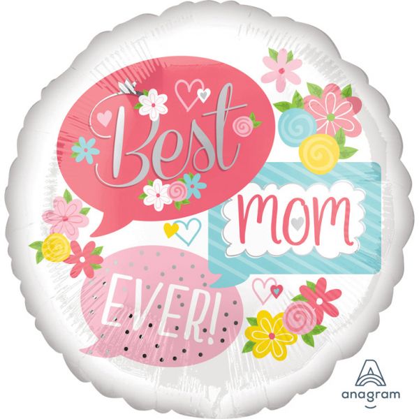 Best Mom Ever Folienballon 43 cm