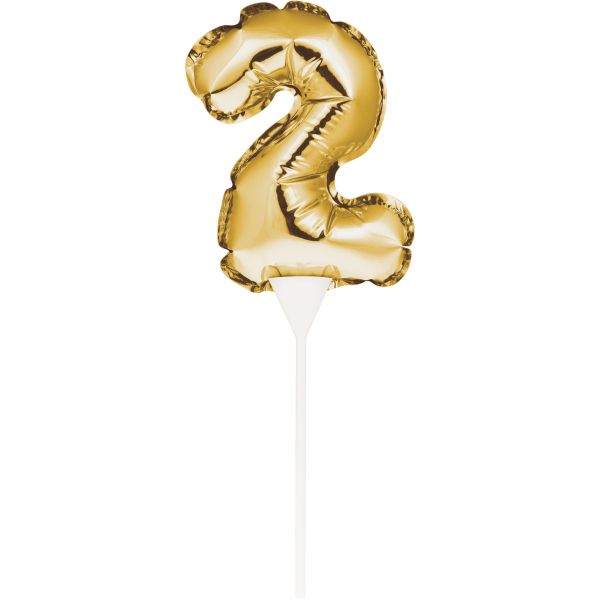 Cake Topper Zahl 2 Air-Filled