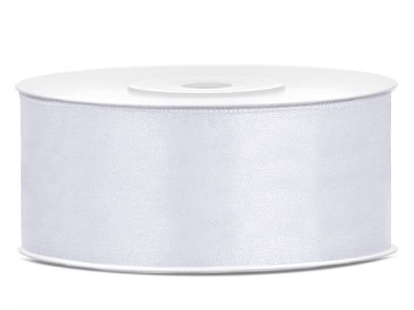 Satinband Weiss