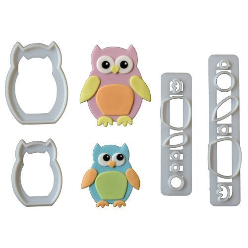 FMM Mummy and Baby Owl Cutter