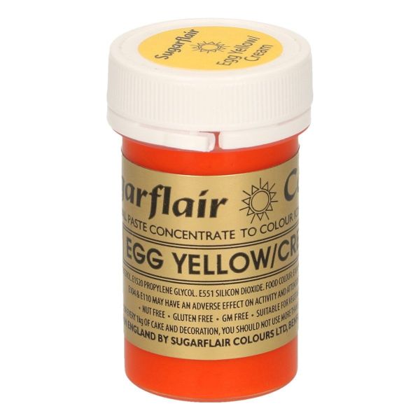 Sugarflair Pastenfarbe - Egg Yellow/Cream