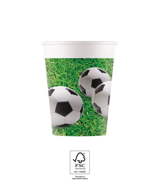 Fußball Pappbecher 200ml/8