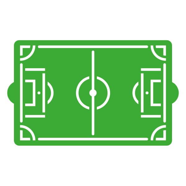 Stencil Fussballfeld