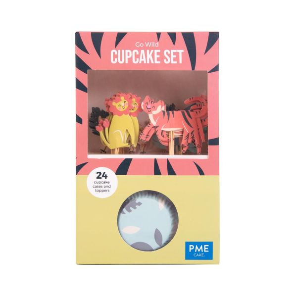 Cupcake Set Safari Tiere