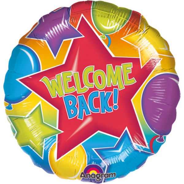 Welcome Back Folienballon 45 cm