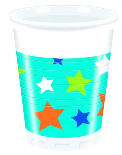 Happy Birthday Boy, 8 Becher