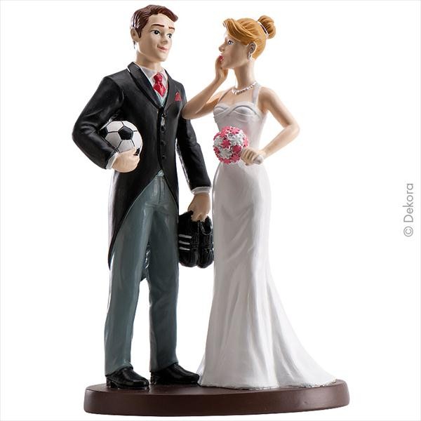 Brautpaar Fussball 20 cm Hochzeit Themen Tortenwelt.at