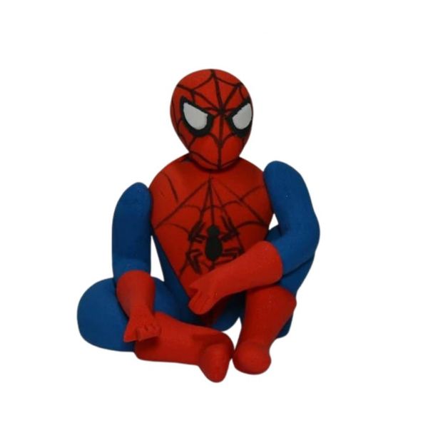 Spiderman sitzend Zuckerfigur - handgefertigt