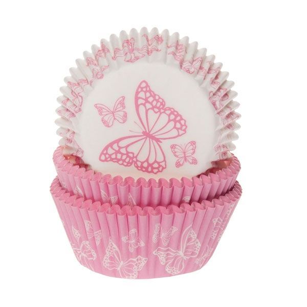 HOM Muffin Förmchen Butterfly pink