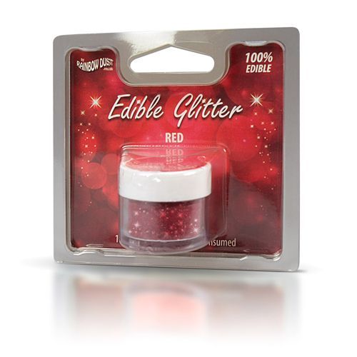 Essbarer Glitzer - Red