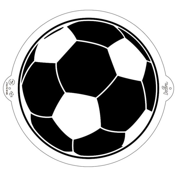 Stencil Fußball 25 cm