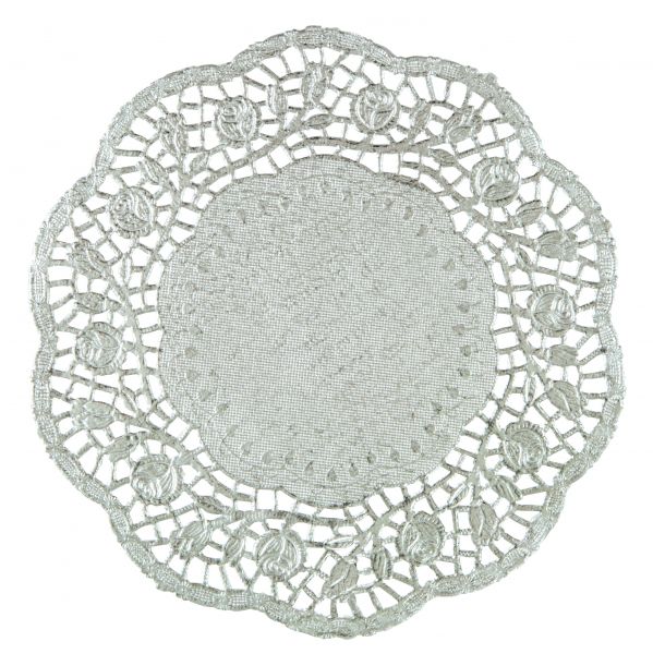 Tortenspitze Silber 21 cm/30 Stk.