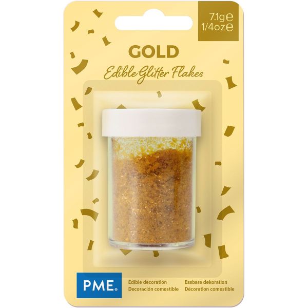 Glitter Flakes Gold