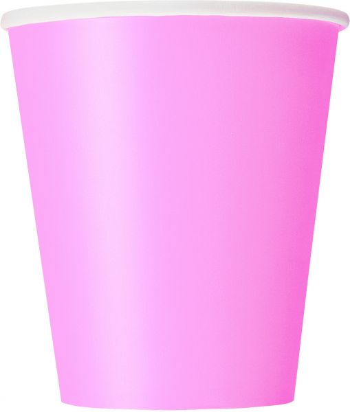 14 Pappbecher 266 ml Lovely Pink