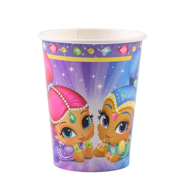 Shimmer & Shine Pappbecher 250 ml/8