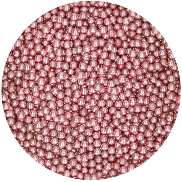 Zuckerperlen Metallic Pink