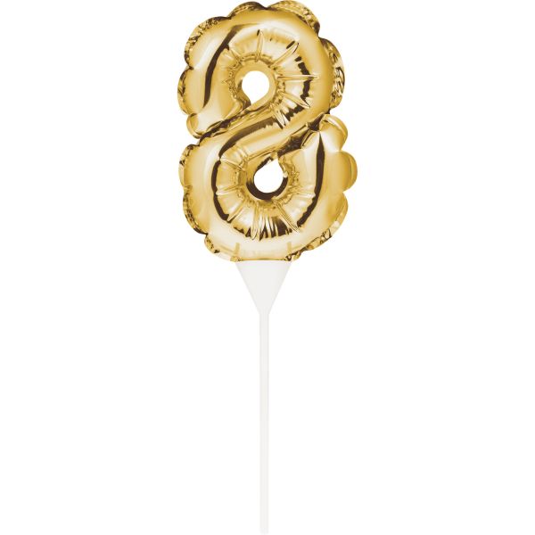 Cake Topper Zahl 8 Air-Filled