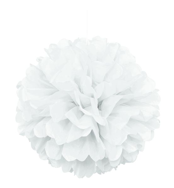 Pompom White 40 cm