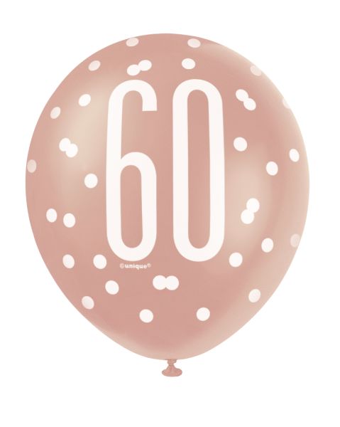 Birthday Glitz Latexballon 60