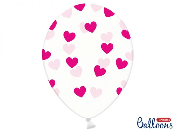 Ballon Herzen Fuchsia/6