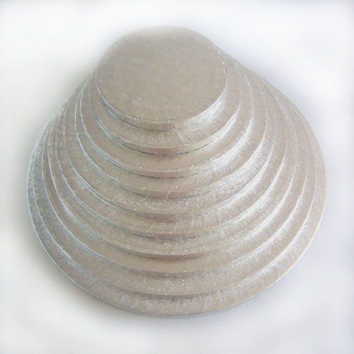 Cake Drum-Silber-Rund 45,5 cm