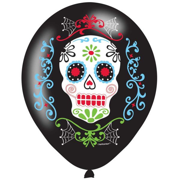 Day Of The Dead Ballons 30 cm/6