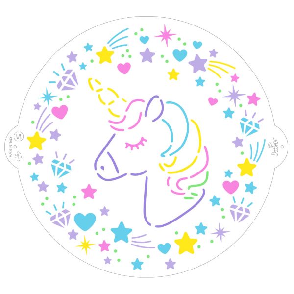 Stencil Unicorn 25cm