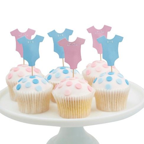 Cupcake Toppers Little Lady Or Mini Mister