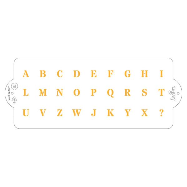 Stencil Alphabet