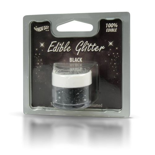 Essbarer Glitzer - Schwarz