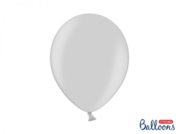 Ballon Metallic Silver Snow