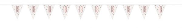 Birthday Glitz Rosegold Wimpelkette 18