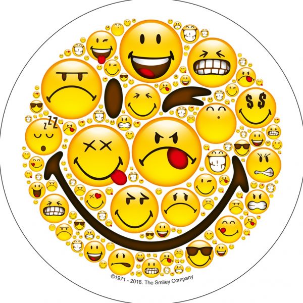 Oblatenaufleger Smiley Mod.3