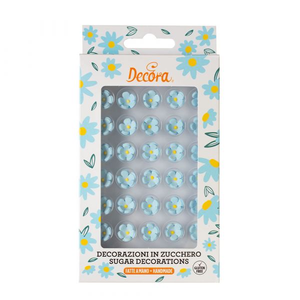 30 Mini-Zuckerlumen blau