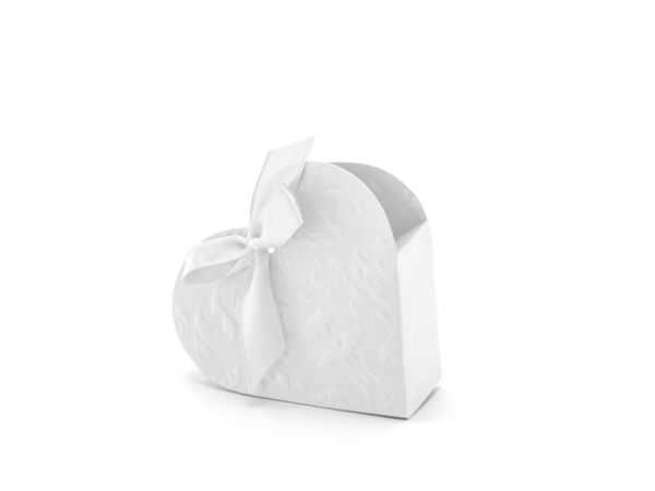 Boxes Heart White 10 x 9 x 3 cm/10