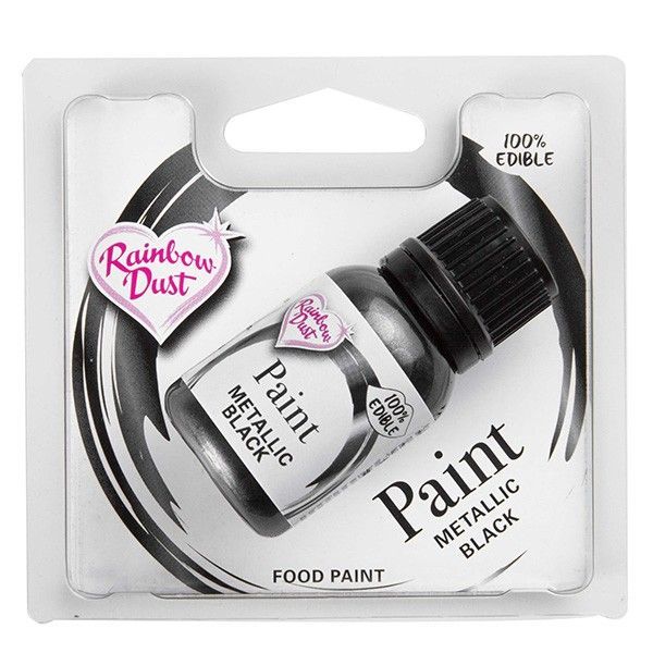 Metallic Food Paint Black