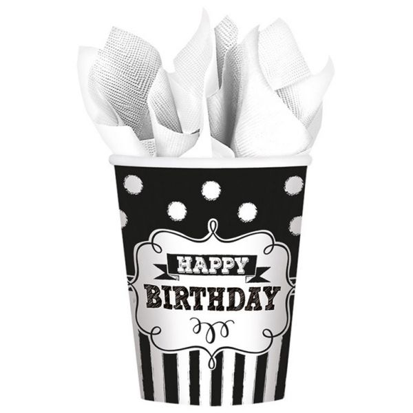 Chalkboard Birthday 8 Becher