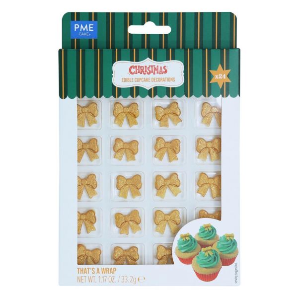 Cupcake Topper Zuckerfiguren Christmas That´s a wrap