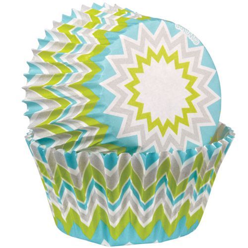 Wilton Muffin Förmchen Chevron Lime