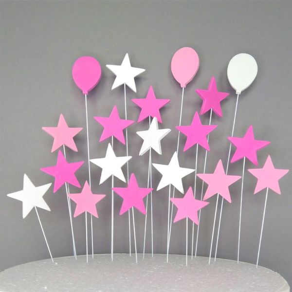 Cake Topper Sterne/Ballon