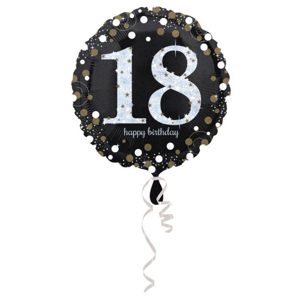 Sparkling Birthday 18 Folienballon 43 cm