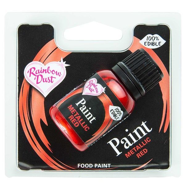 Metallic Food Paint Red