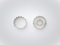 Ausstecher Set Linzer mit Blume /2 Ausstecher Set Linzer mit Blume /2